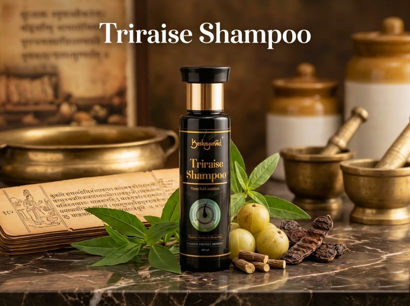 Triraise Shampoo (Reduces Hair Loss & Boosts Growth) 100 ml